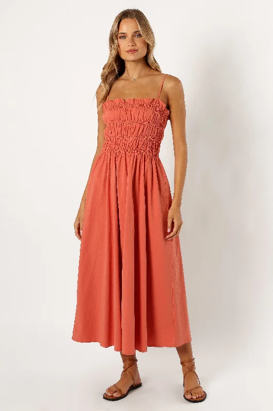 Jaden Maxi Dress - Apricot