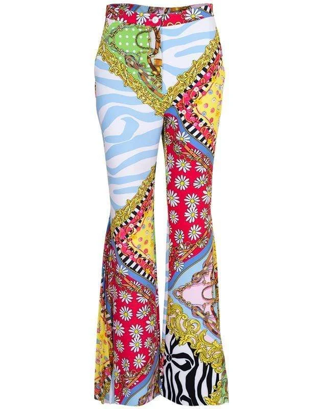 Fantasy Print Flared Pant