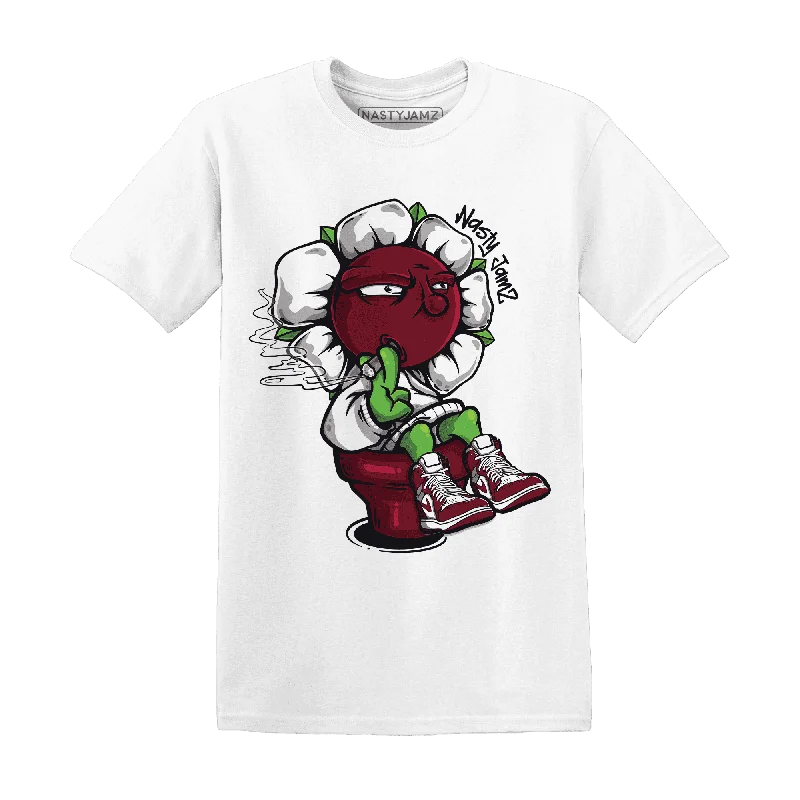 NastyJamz High White Team Red 1s T Shirt Match Rebel Bloom