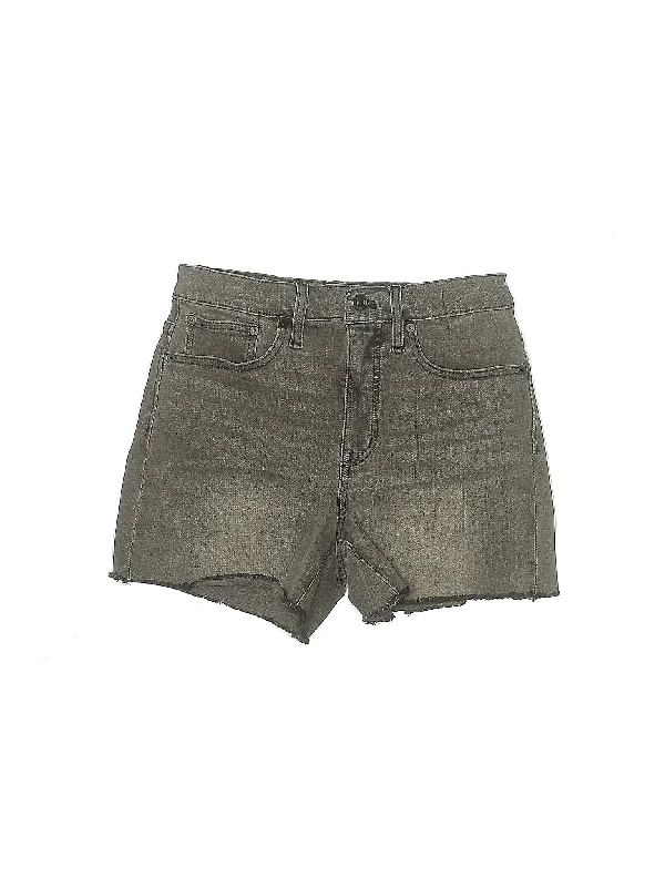 High-Rise Denim Shorts