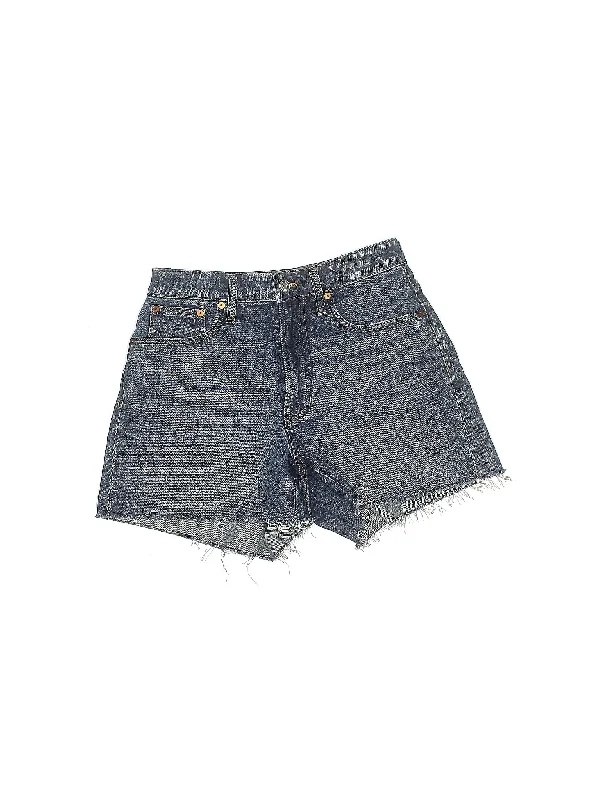 High-Rise Denim Shorts in Medium Wash