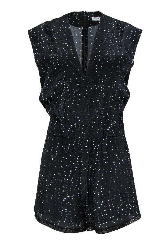 IRO - Black Speckled Romper Sz 6