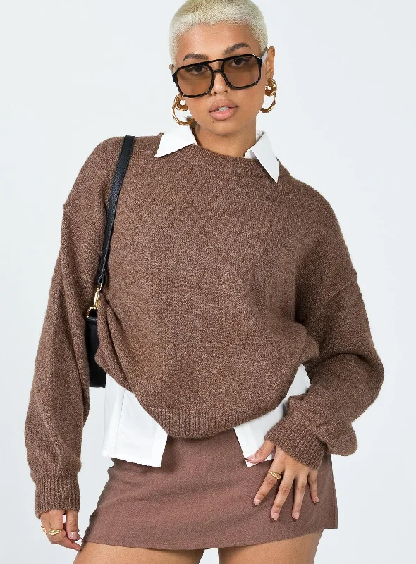 Beth Sweater Brown