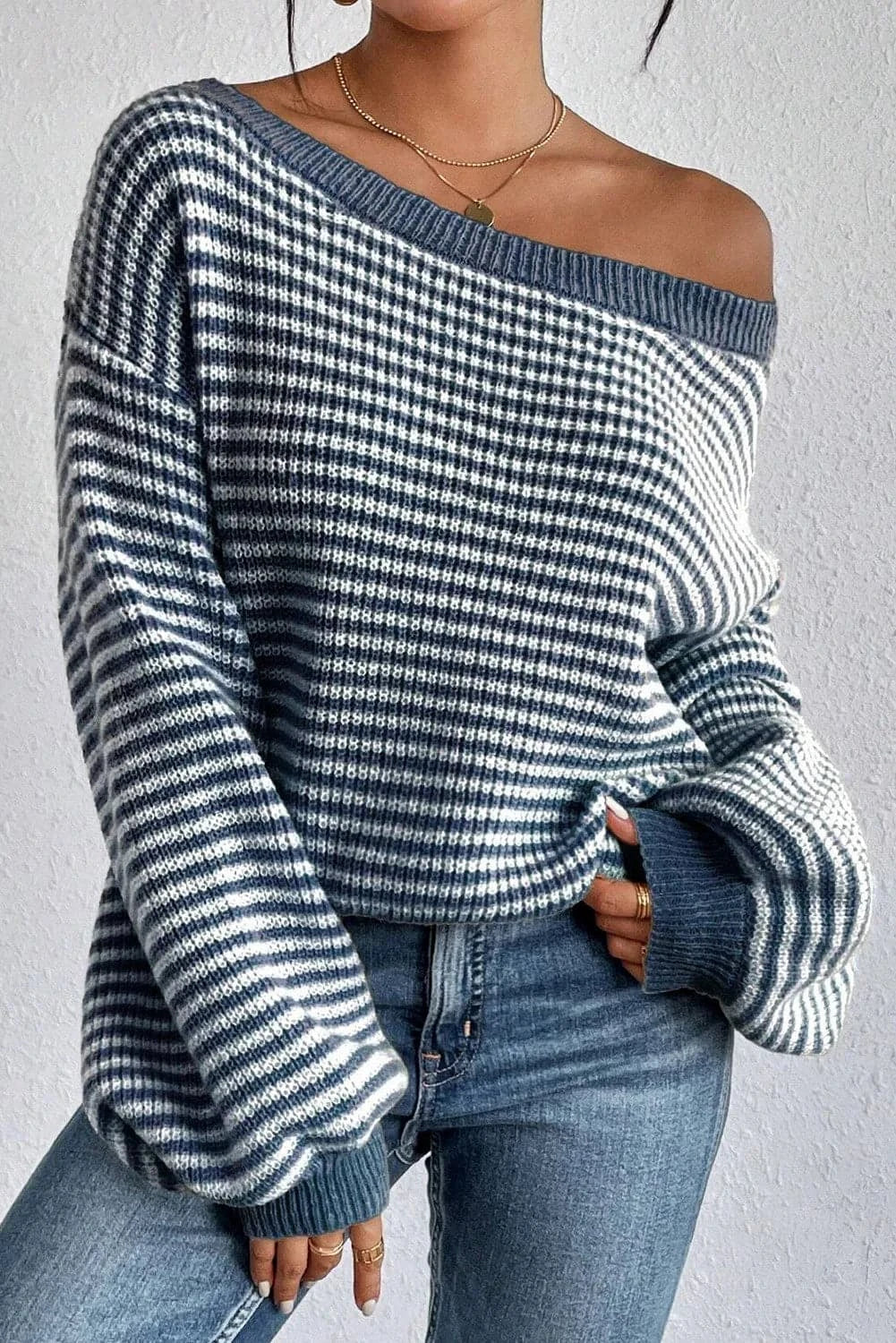 Cozy Striped Sweater - Soft Knit